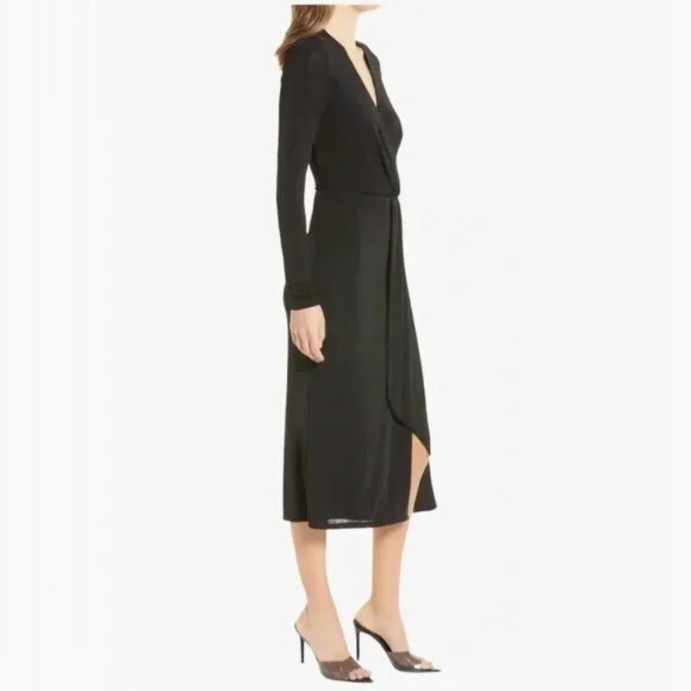 Good American Shimmer Wrap Dress Size 1 = Small NWT
